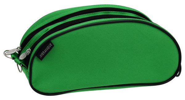 Dual Zippered Oblong Pencil Pouch - Image 3