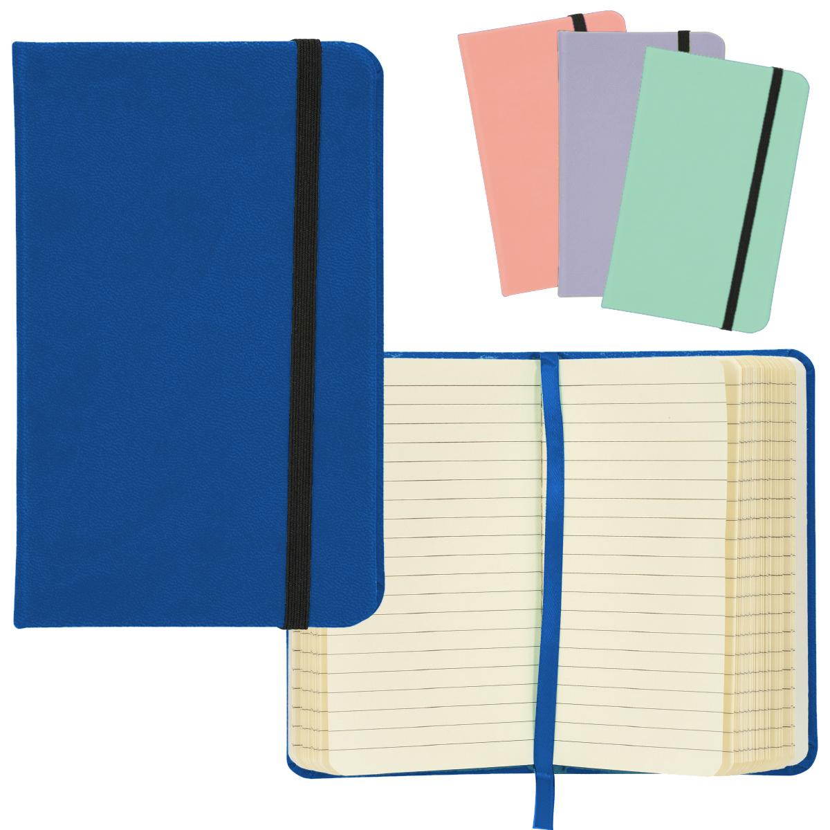 Notebook with Bungee Strap, 3-½ x 5-¼” – Merangue