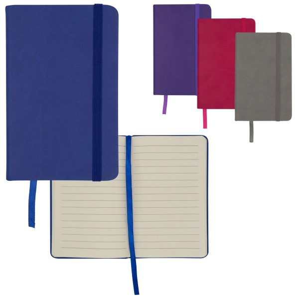 1028-6050-00-000 - PU Notebook w/Bungee Strap,3.5x5.7"