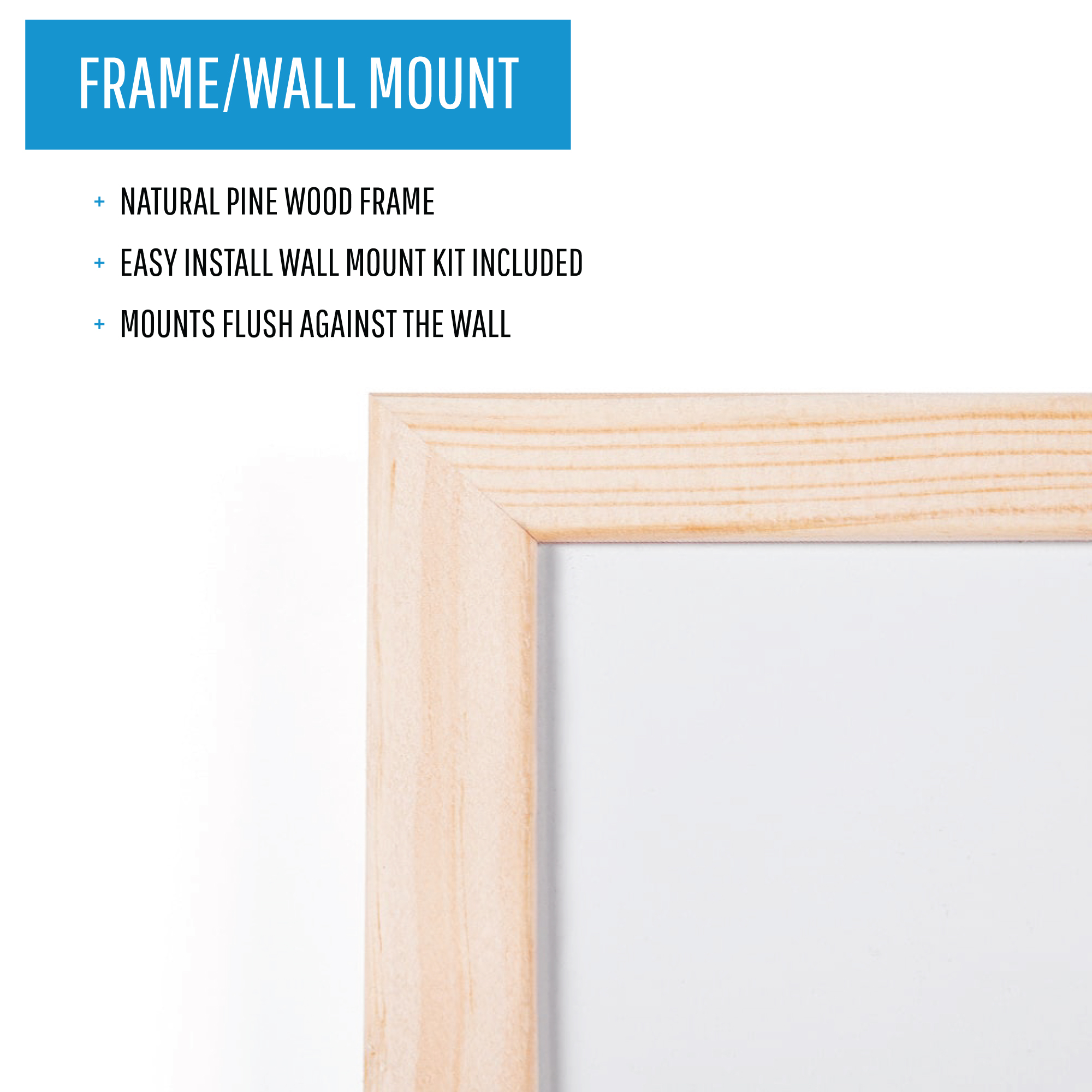 Pine Wood White Board, 18″ x 24″ – Merangue