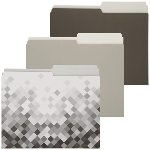 1088-4001-00-000 - 3pk Digital Glitches File Fldr