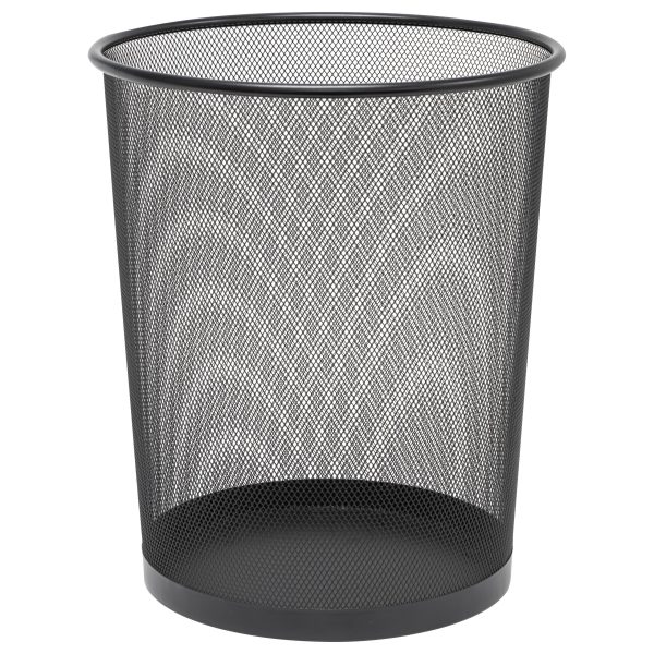 12351 - Mesh RoundBasket Blk 11-5/8x13-3/4"