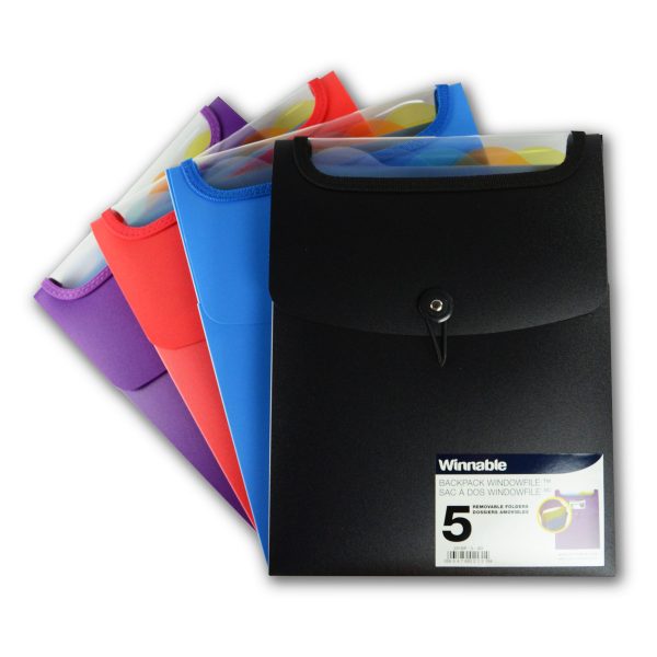 201BP-5-AD - Backpack Windowfile Holder, 5 Folders