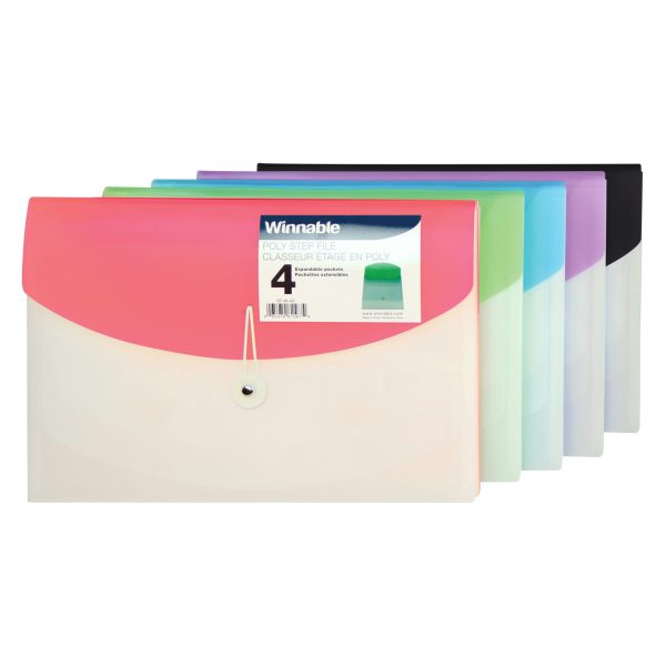 SF-06-AD - Expanding Step Letter File Holder, 4 Pockets