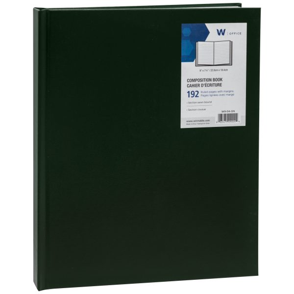 W9-04-GN - Comp book 9" X 7 1/2", Green