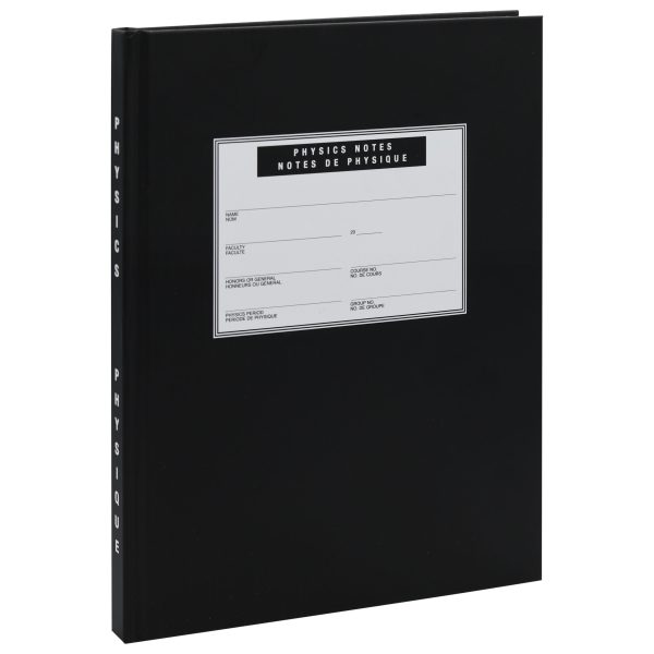 WPH-190-BK - Physics Quad & Lined pg 8x10 1/4