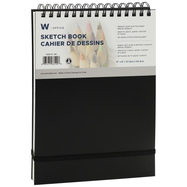 WSB-811-BK - Sketch Book 11" X 8" Landscape