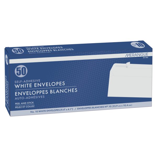 1035-4002-00-000 - No. 10 Peel & Stick Envelopes, 50ct