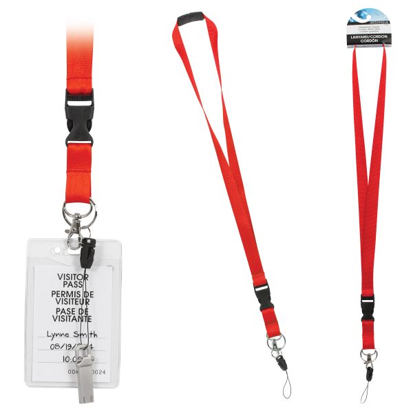 Breakaway Lanyard with Removable Buckle and Clip - Image 4