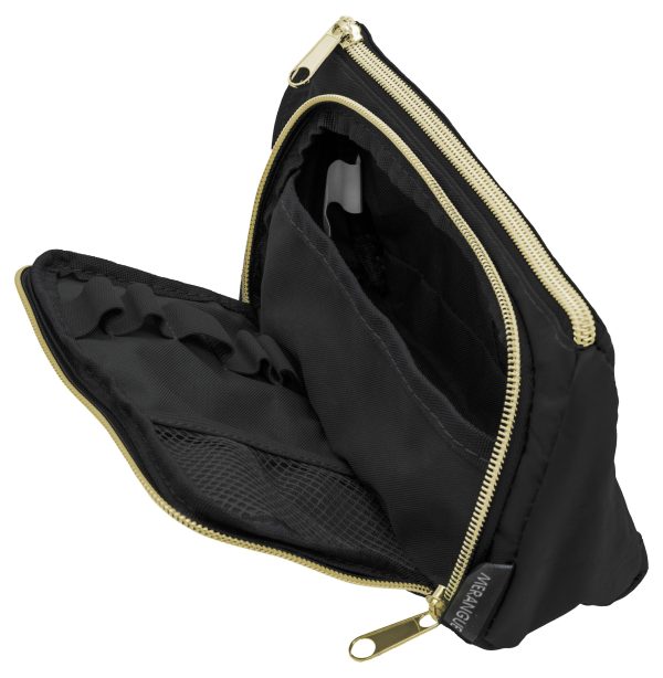 1015-4370-20-000 - Waterproof Black Pencil Pouch with Handle and Dual Zippers