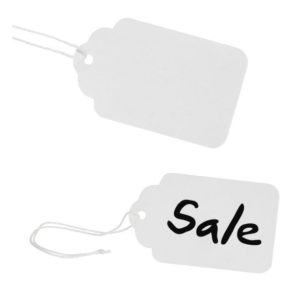 1024-6180-00-000 - 1000/Box Marking Tags with String – 2-3/4" x 1-11/16"