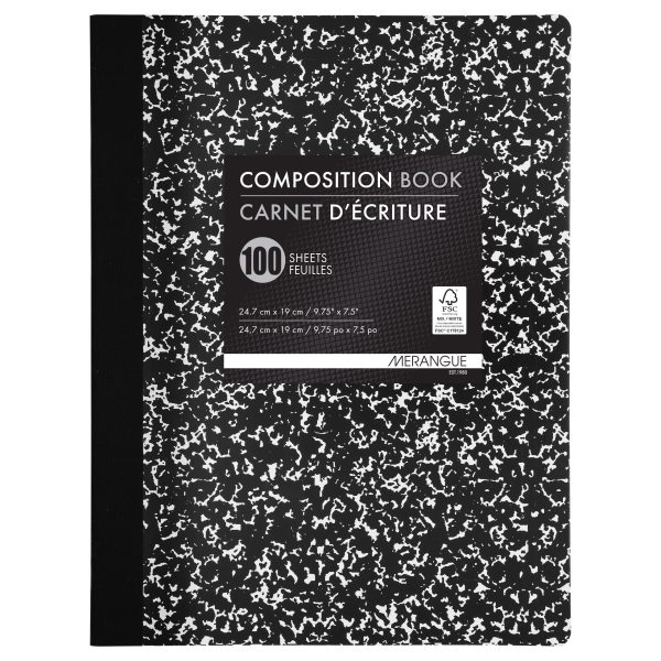 1038-3020-00-006 - 6-Pack 8x10" Marble Composition Notebooks