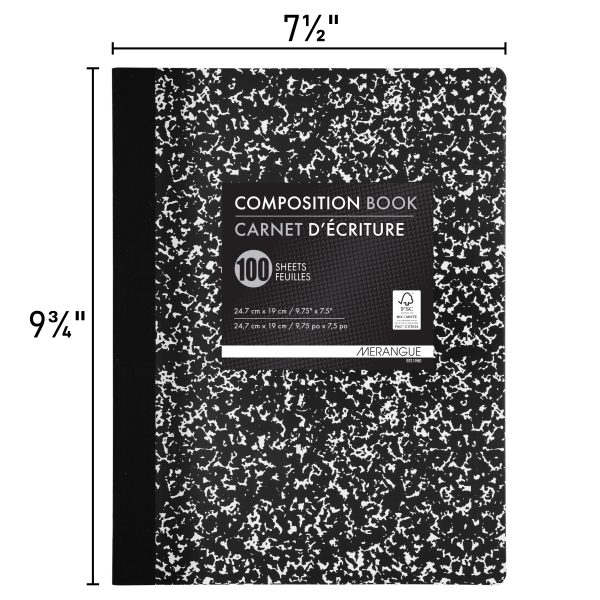 1038-3020-00-006 - 6-Pack 8x10" Marble Composition Notebooks - Image 2