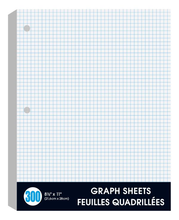 1038-3070-00-000 - 300-Sheet Graph Paper – 216 x 280mm