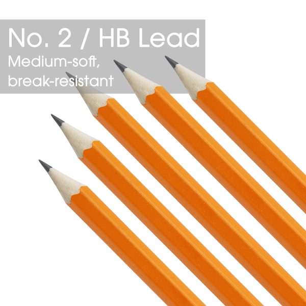 38R9-4042-00-000 - 150-Pack HB #2 Pencils – Yellow Barrel, Medium Lead, Unsharpened - Image 4