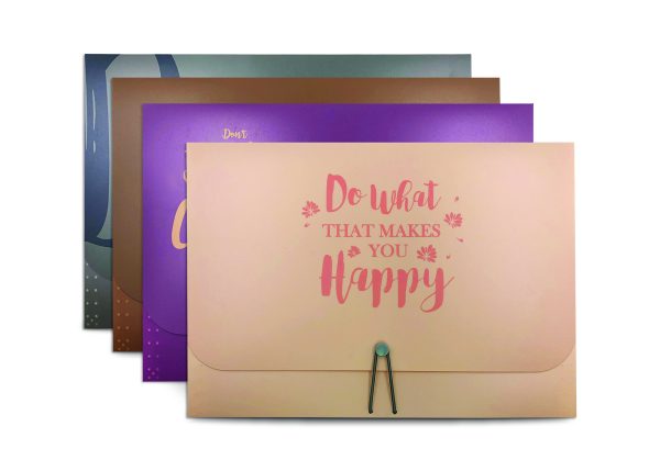 EF-13PP-AD - 13-Pocket Expanding Letter File with stylish printed designs