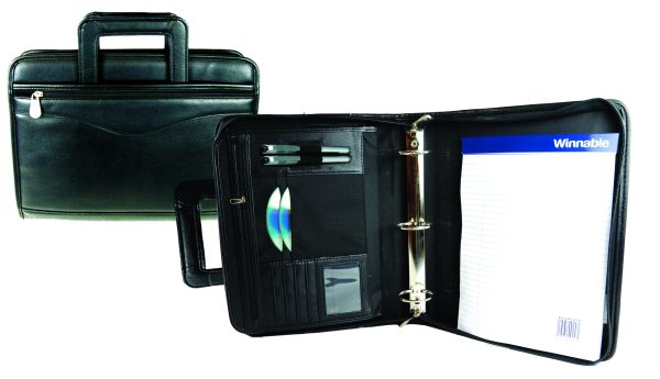 PF-257HII - Medium Executive Ring Binder with Handles – Black - Image 3