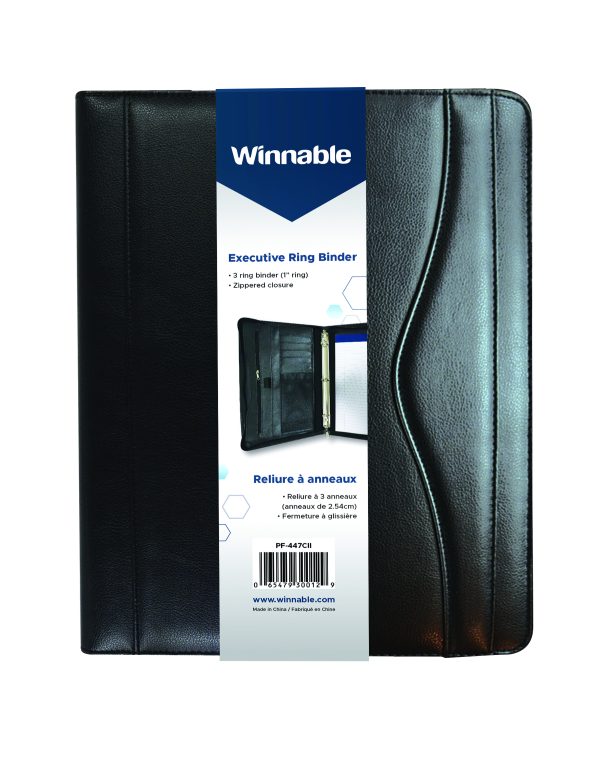 Large Executive Ring Binder with Handles (Black)