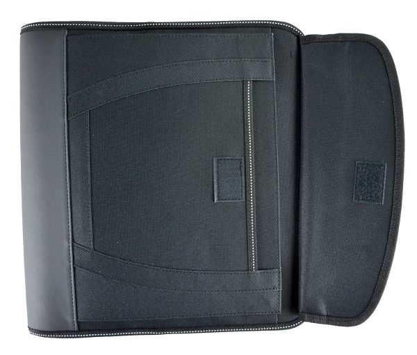 Nylon Zippered 3-Ring Binder (Black) - Image 2