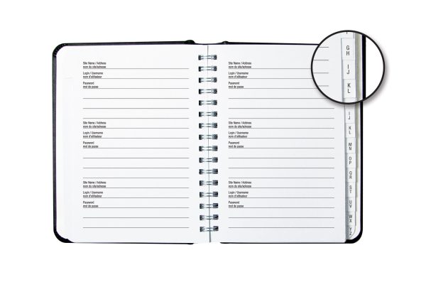 WPW-35-AD - Password Logbook 5.75" x 4.25", 144 Pages - Image 2