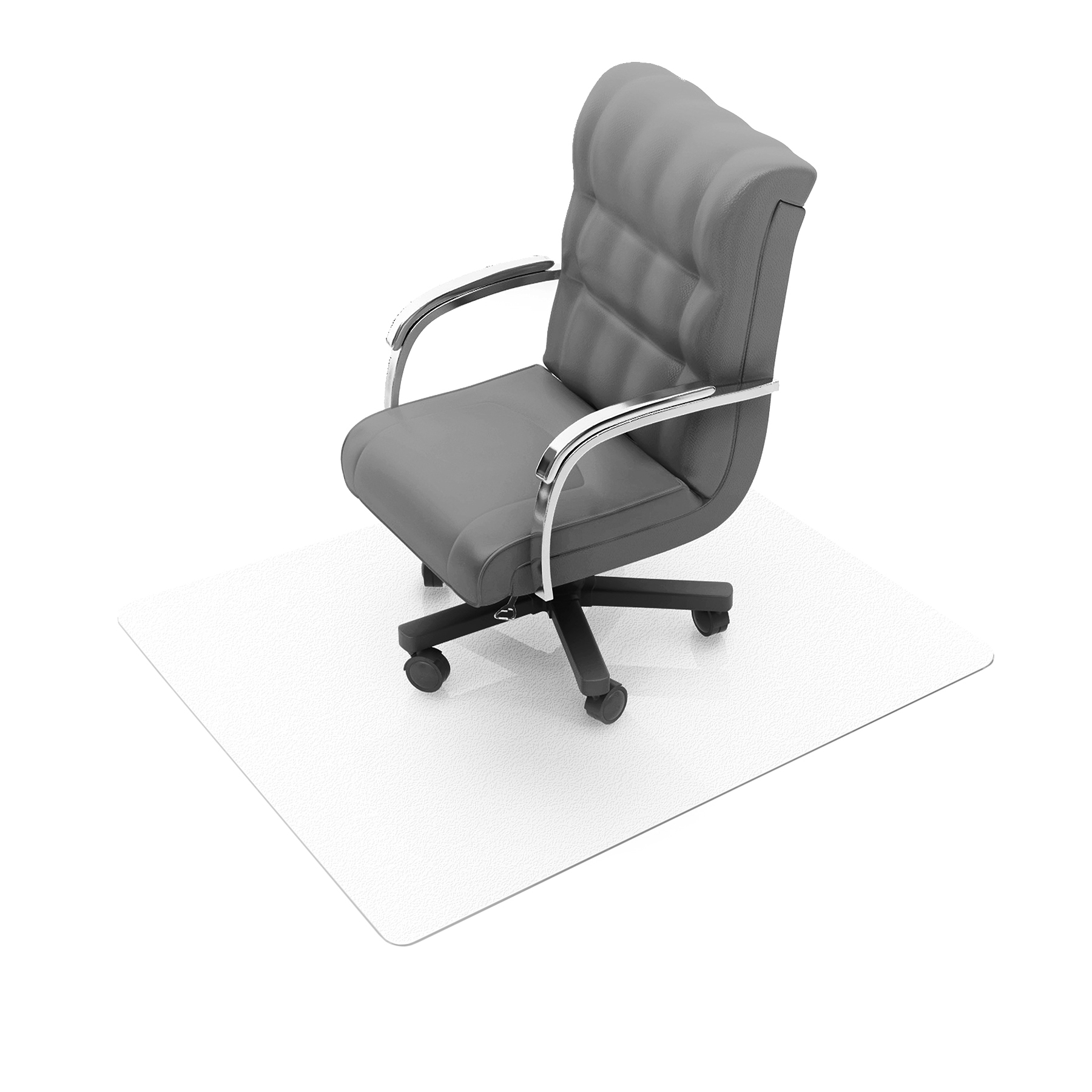 EXC128919ERP – Floortex Polycarbonate Rectangular Anti-Slip Chair Mat for Hard Floors – 35″ x 47″
